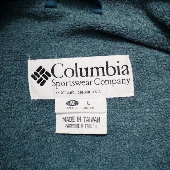 Columbia Sportswear Co. Men's Size Large Teal Green Full Zip Fleece Lined Jacket - Picture 3 of 8